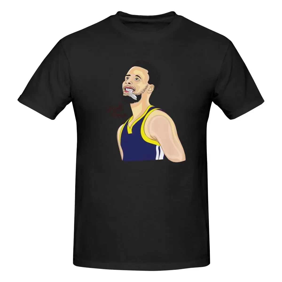 Steph-Curry Luxury T Shirts for Men Summer Print Shirt Cotton High Quality Clothing Streetwear S-6XL