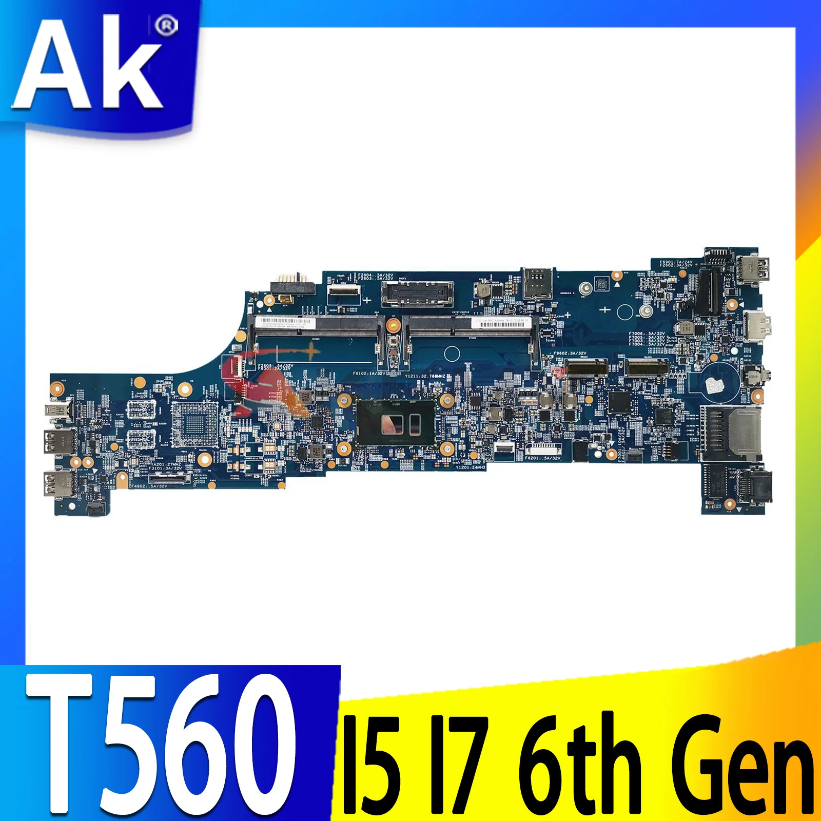 

15202-2/15202-1/15202-3 Mainboard For Lenovo ThinkPad T560 P50S Laptop Motherboard with I5 I7 6th Gen CPU 100% test work