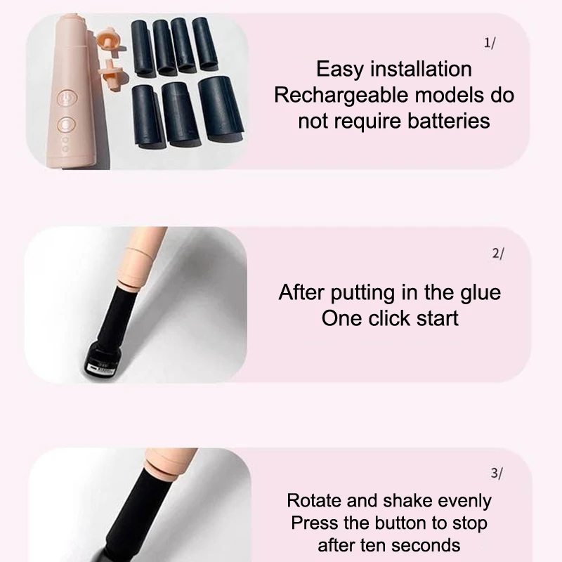 Wimpern Kleber Shaker Elektrische Wake-up Gerät Flüssigkeit Mixer Für Nagellack Tattoo Tinte Pigment Flüssigkeit Schütteln Maschine Make-Up werkzeuge
