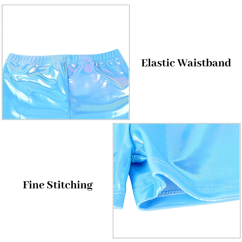 Girls  Vest  Gymnastics Leotard Sparkle 4 Piece Dance Unitard for Kids Toddler Athletic Tumbling Outfits image 3