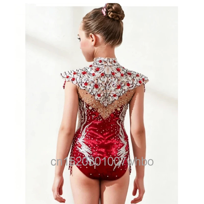 New Custom Artistic Gymnastics Competition Uniform for Women's Skills and Children's Level Examination Acrobatics Gymnastics Uni