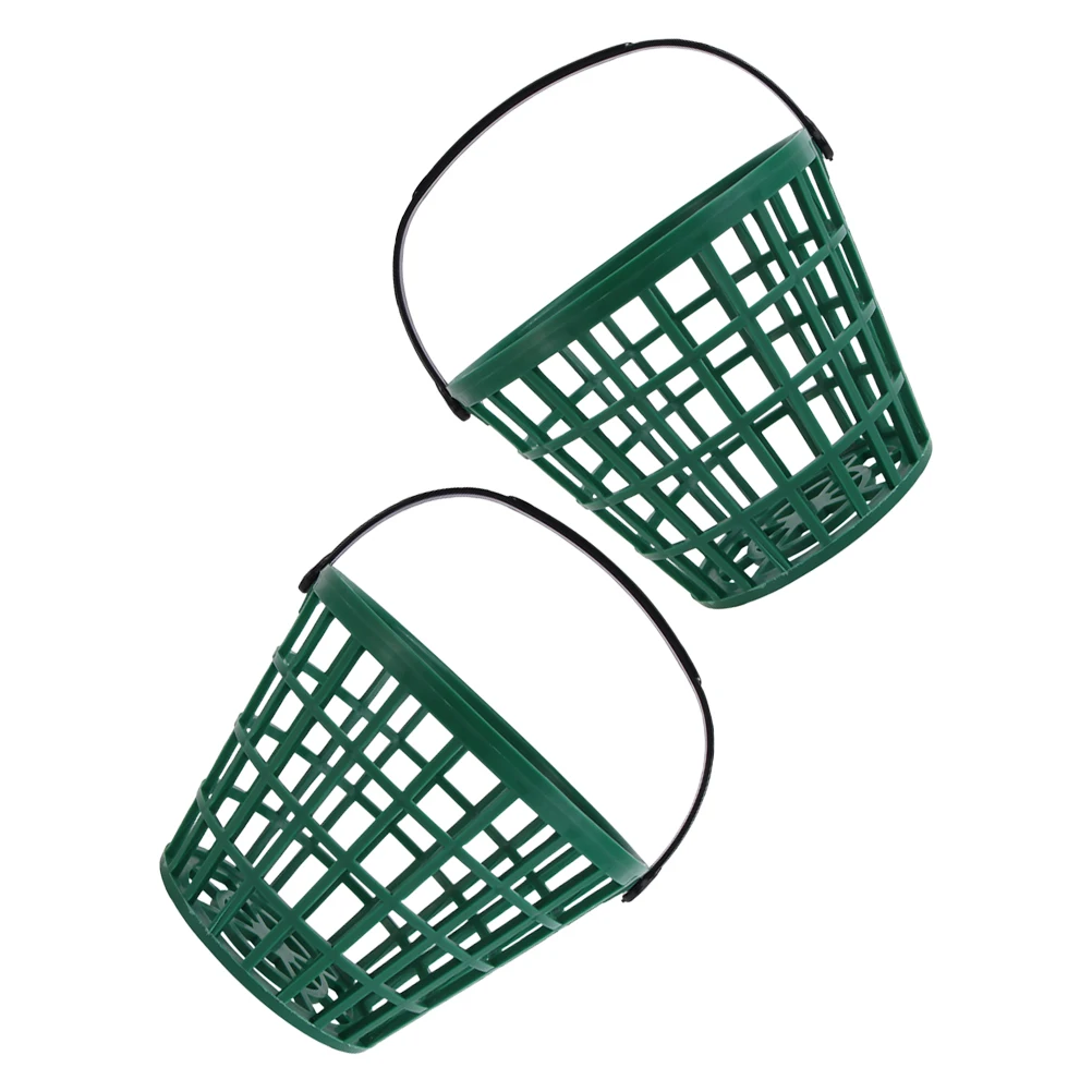 

2pcs Golf Bucket Portable Container Storage Balls Collector Large Golf Bucket Capacity Lightweight Tennis Basket