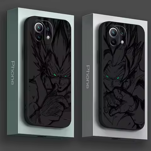 Cool Vegeta Goku Dragons Balls Black Art Phone Case For Xiaomi 15T 14T Pro 13T Mi 11T 10T 15 Poco X7 F7 M7 Pro X3 X5 X6 F6 Cover