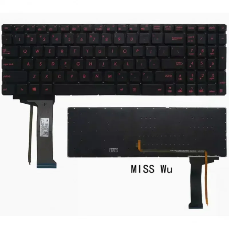 New for asus gl551 gl551j gl551jk gl551jm gl551jw gl551jx us backlit laptop keyboard