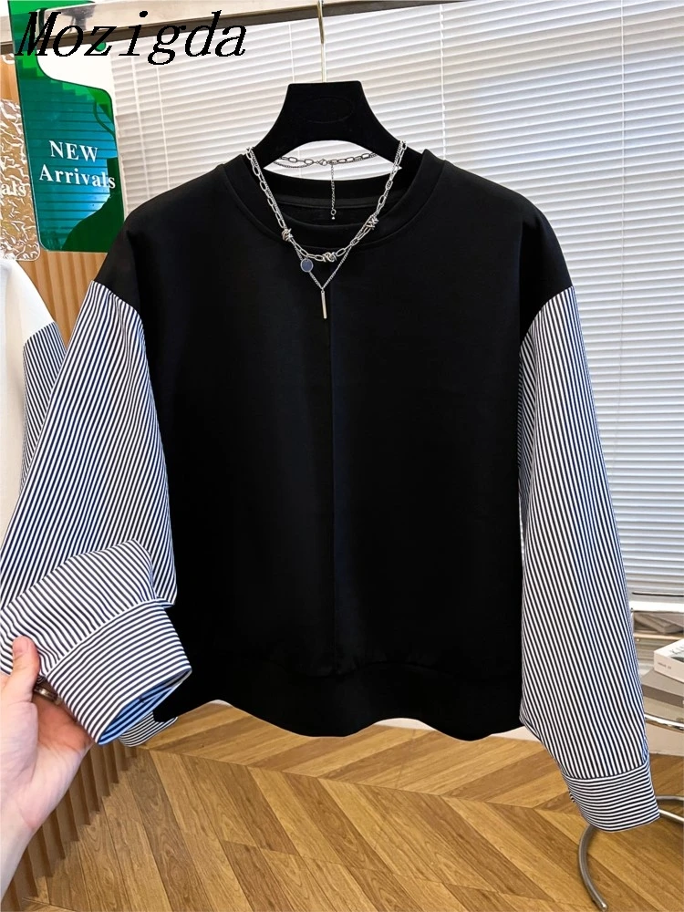 

oversize autumn striped t shirt women blouse korean loose long sleeve woman shirt ladies tops blusa feminina