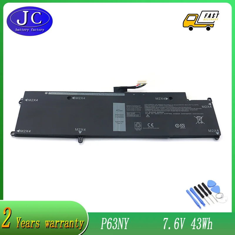 JCLJF NUOVA P63NY Batteria Del Computer Portatile Per Dell Latitude 13 7370 E7370 Serie Notebook N3KPR XCNR3 0XCNR3 WY7CG G7X14 0G7X14 7.6V 43Wh