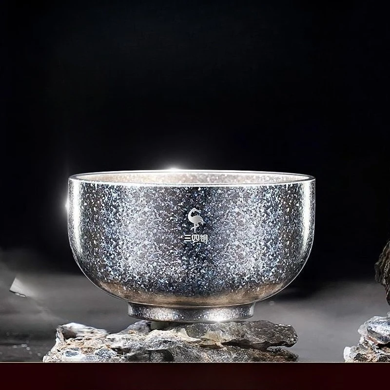 

Чаша из чистого титана, роскошная посуда из аэрокосмического материала, устойчивая к падению, ультра-весшая детская посуда