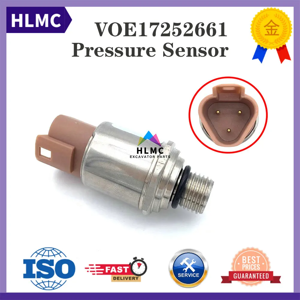 

High Quality 17252661 Low Pressure Sensor For Excavator Parts EC160C EC180C EC210C EW140C EW180C EC300D EC1 VOE17252661