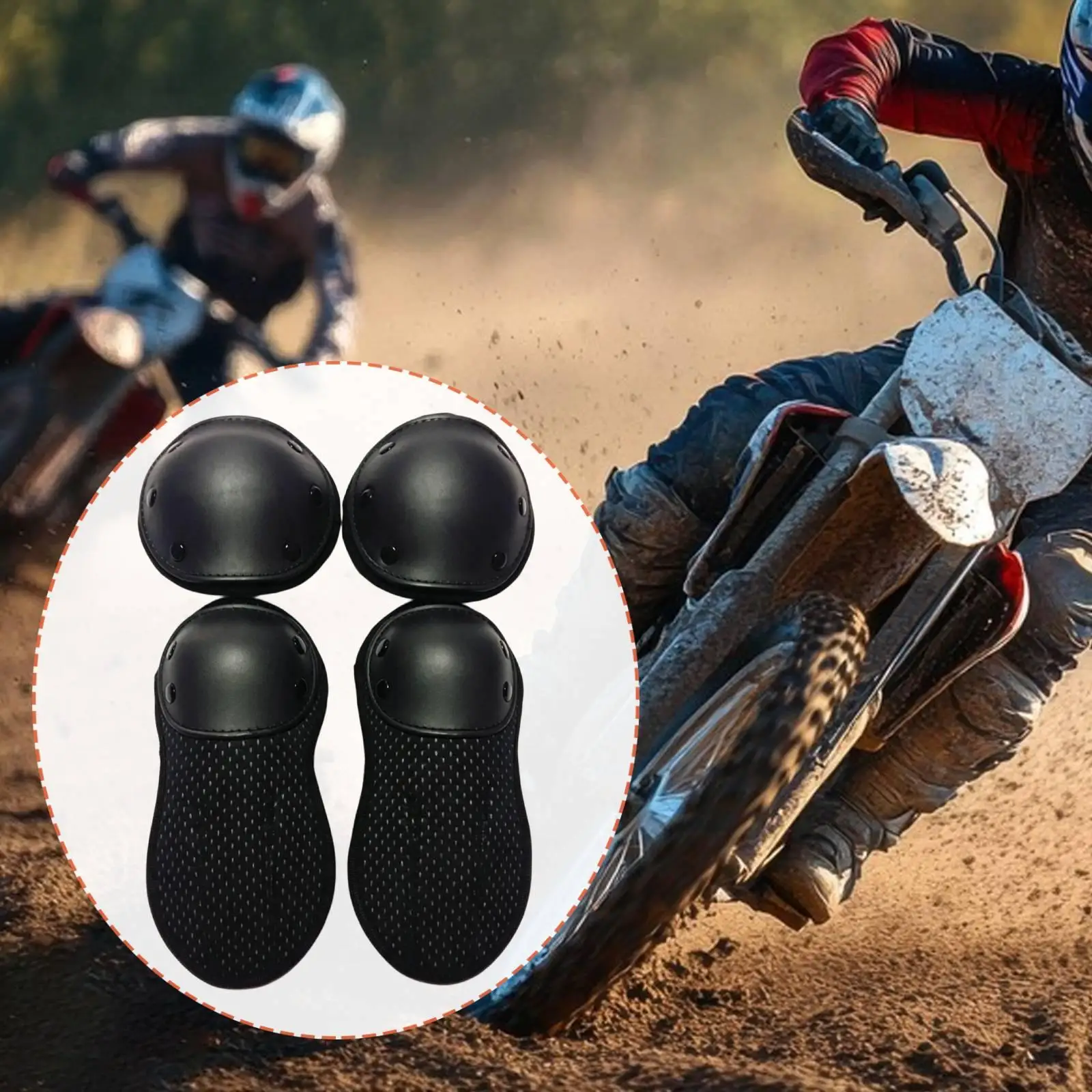 Multi Hole Ventilation Motorbike Protection Pads Universal Elbow Shoulder Guards for All Seasons