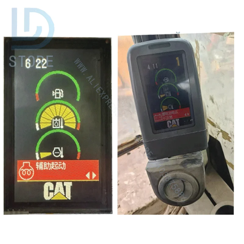 279-7611 227-7698 2797611 2277698 LCD Screen Panel For CAT ZX-3 E320D 320D 312D 330D Excavator Monitor LCD