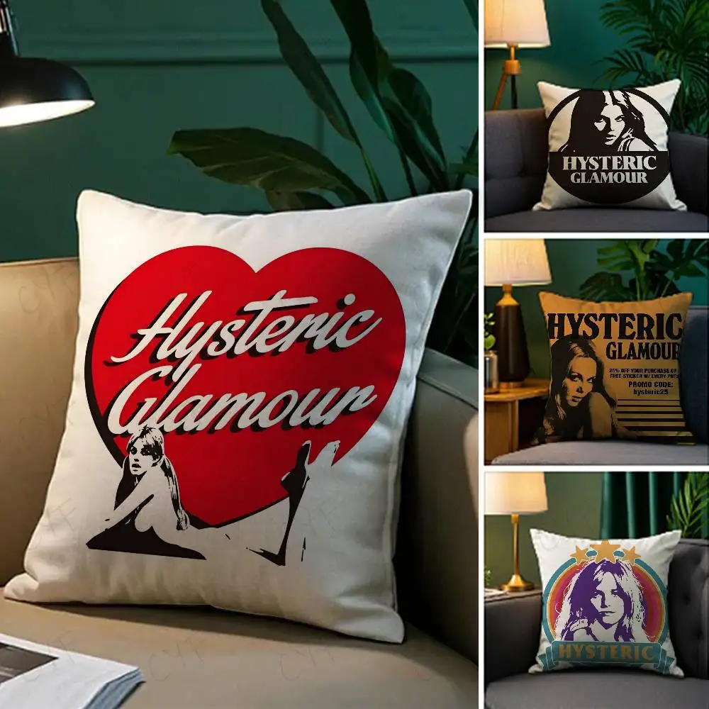 

Cool H-Hysteric Glamour Girl Pillow Case Custom Printed Brushed Fleece Pillow, Baby Skin-Touch, Eco-Friendly Dye-Sublimation Cus