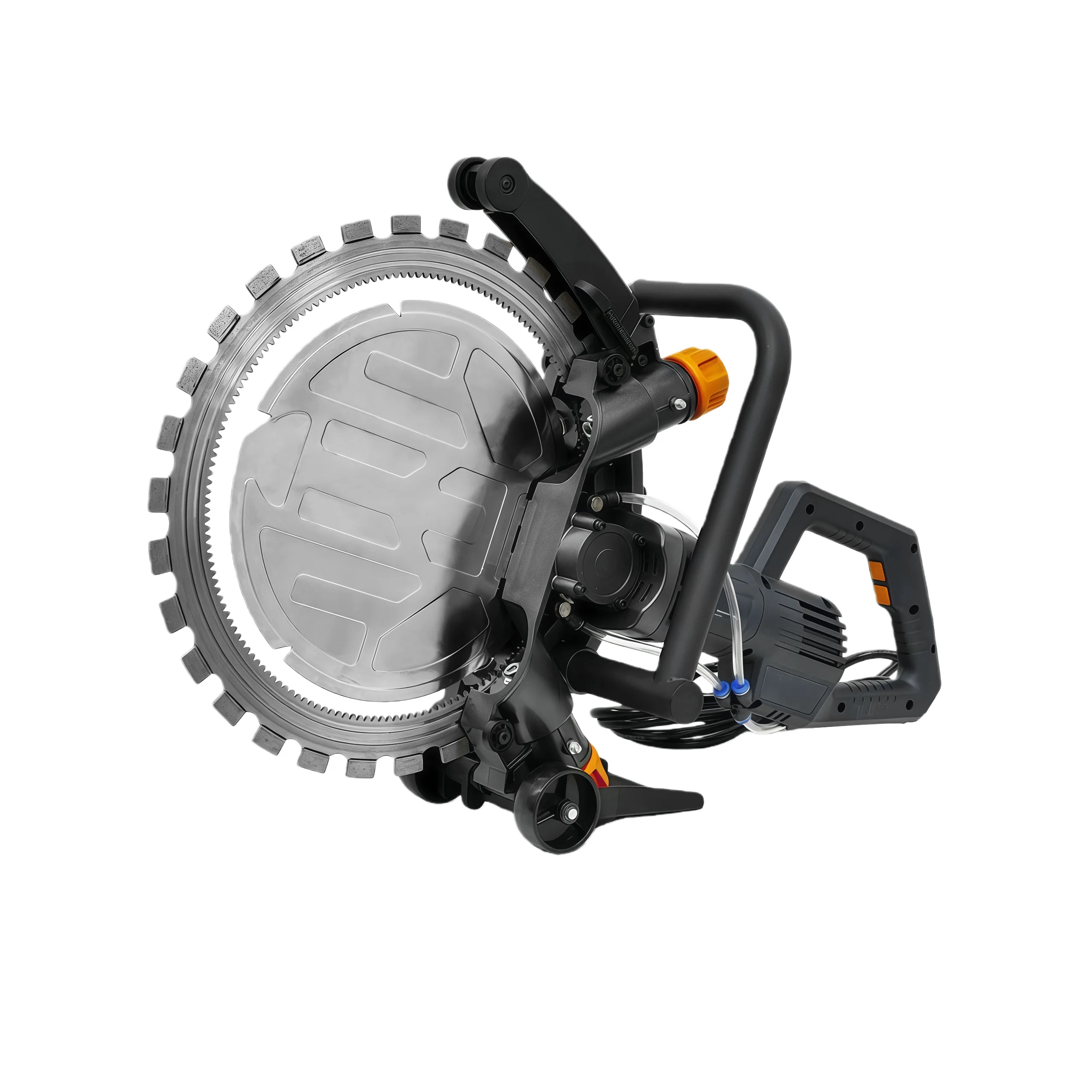 Image of Die neue 4500W Hochleistungs-Bürstenlose Elektrische Ringsäge mit Getriebeverstellung hat eine maximale Schnitthöhe von 290-310mm und eignet sich zum Schneiden von Beton und Stein.