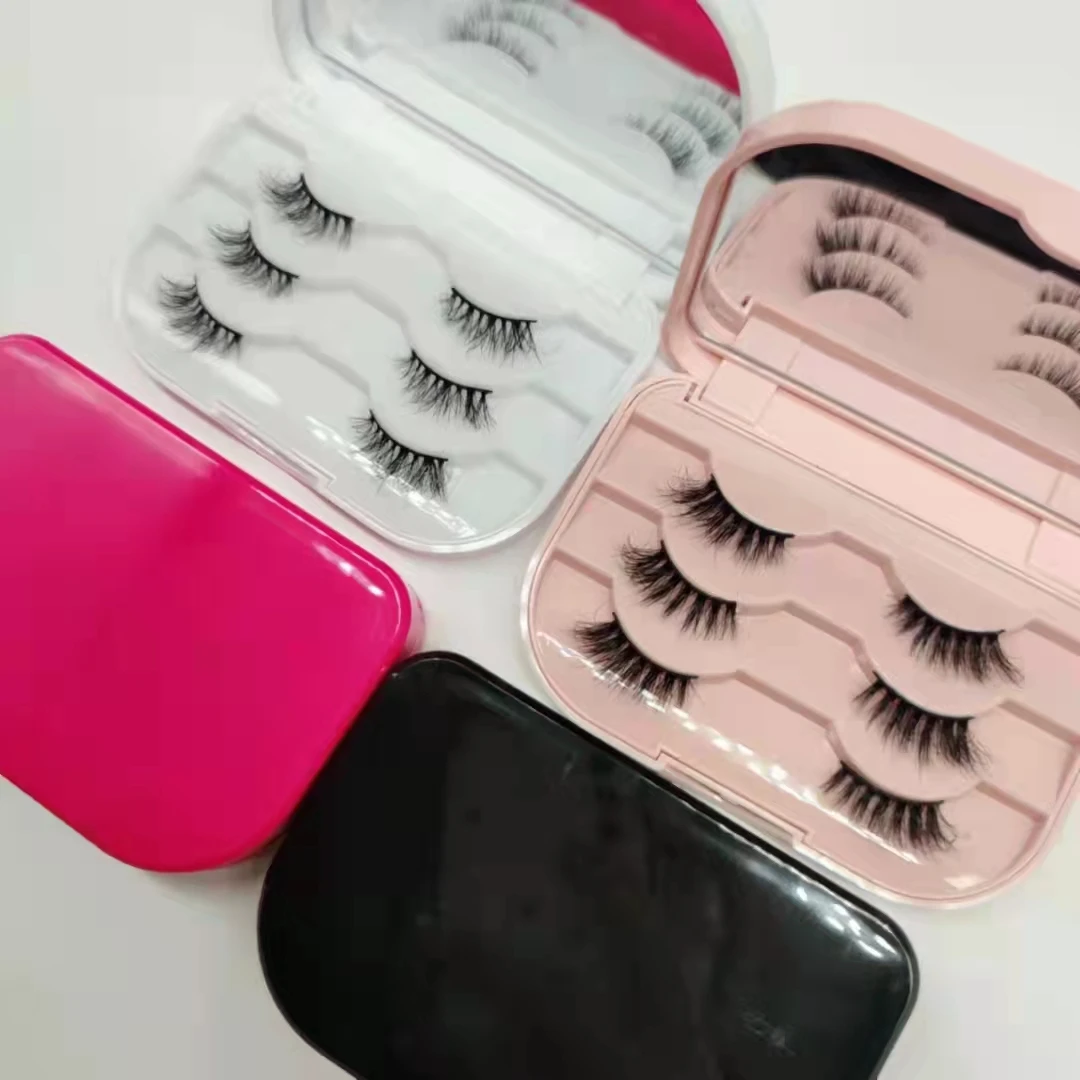 

Пластиковый держатель для макияжа, накладные ресницы, дорожный держатель для ресниц, контейнер для хранения, органайзер, коробка для макияжа, косметика с зеркалом