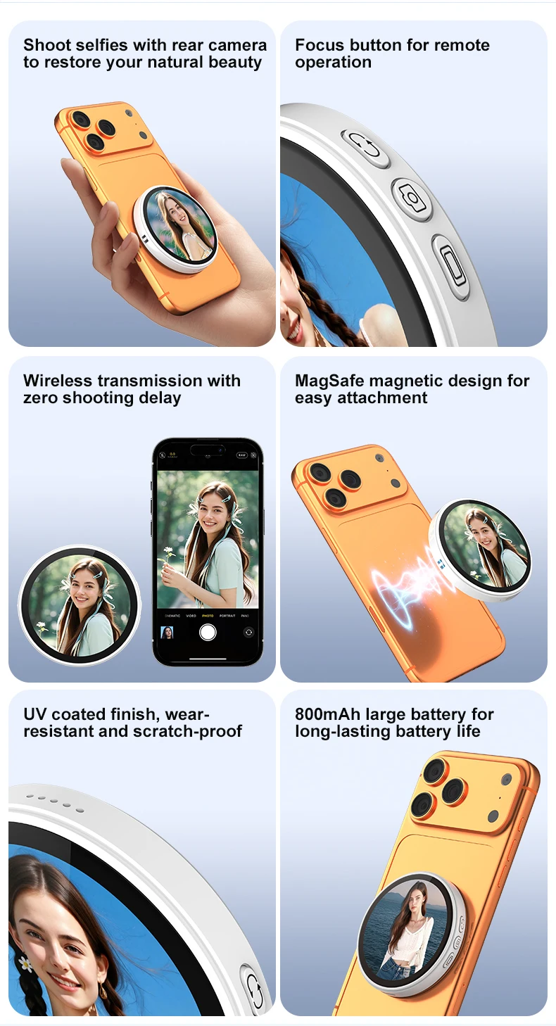 Magnetic Selfie Monitor Screen - đánh giá và giá Phone Accessories Video