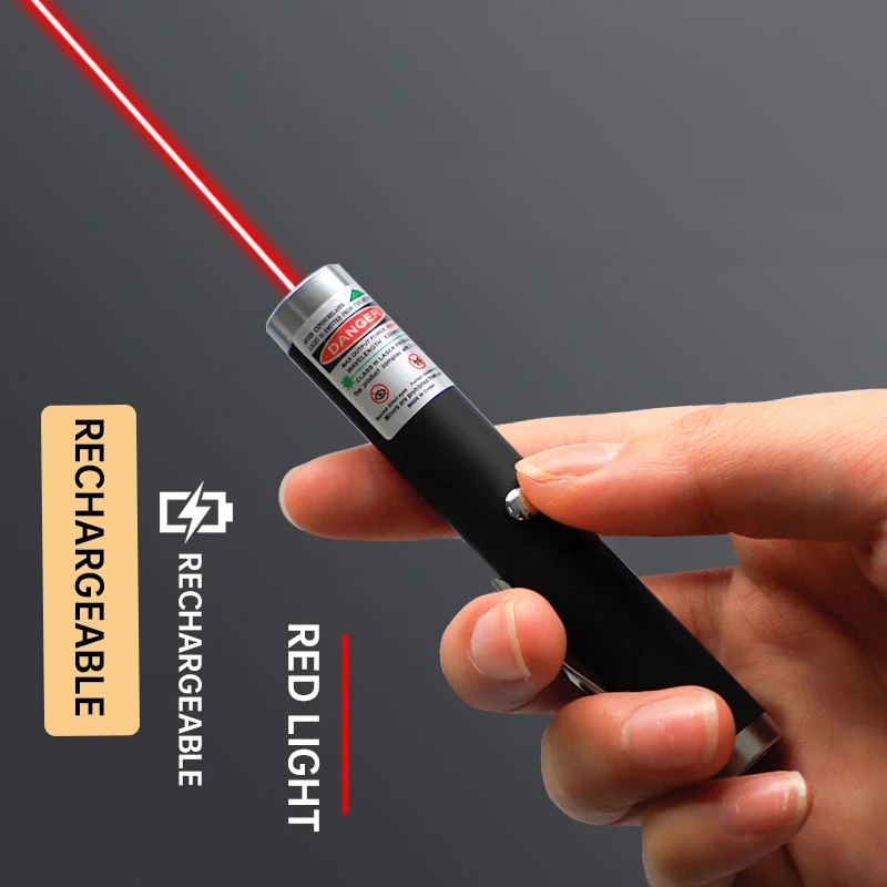 Red Laser Pointer Single Point Long Range Laser Pen Interactive Cat Pet Dog Red Dot Chase Light Toy Suitable for Hiking