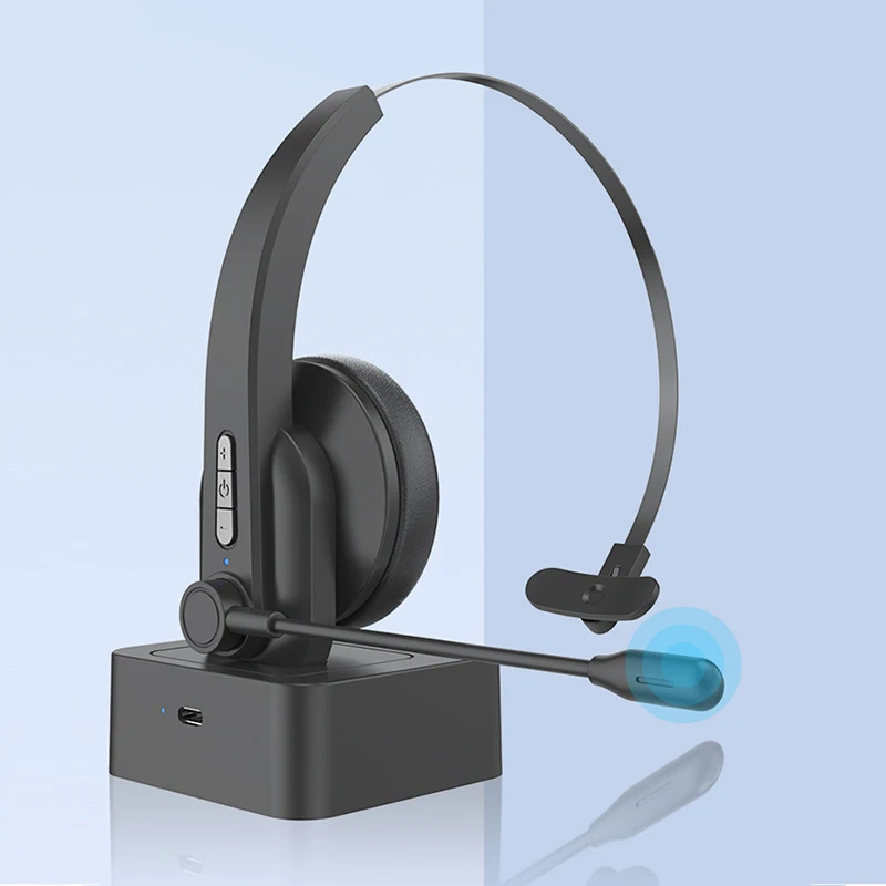 Noise Reduction Microphone Wireless Bluetooth Earphones OY631 Headset Gamer Business Headphones Video Call Meeting Charging Base