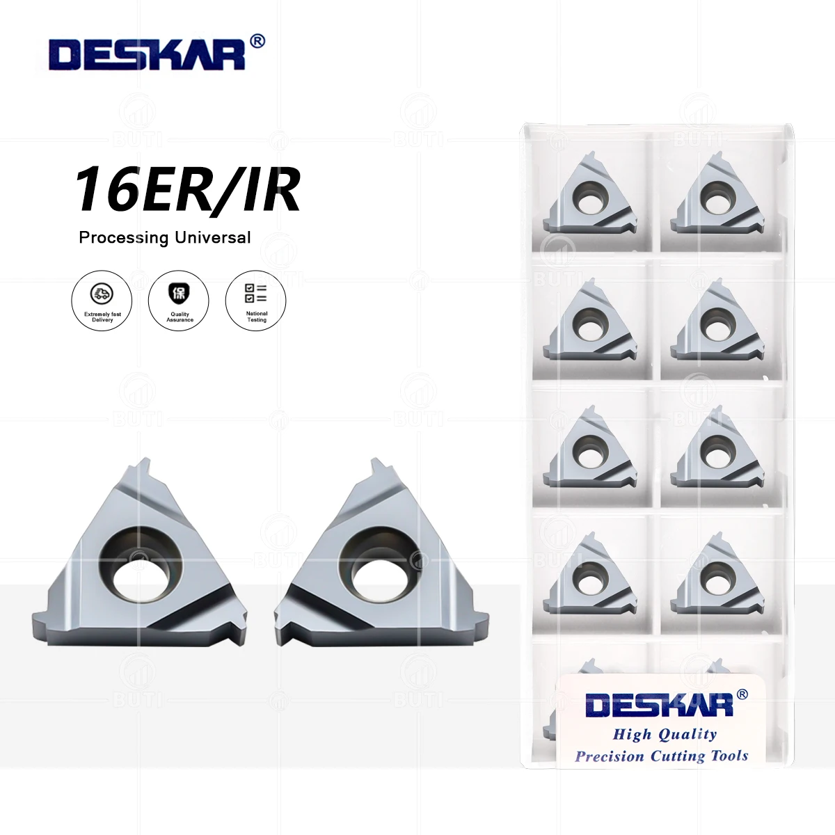 

DESKAR 16ER 16IR 1.5TR 2TR 2.5TR 3TR LDA 100% Original Turning Tools Thread Tools Parts Carbide Inserts CNC Lathe Cutter Cutting