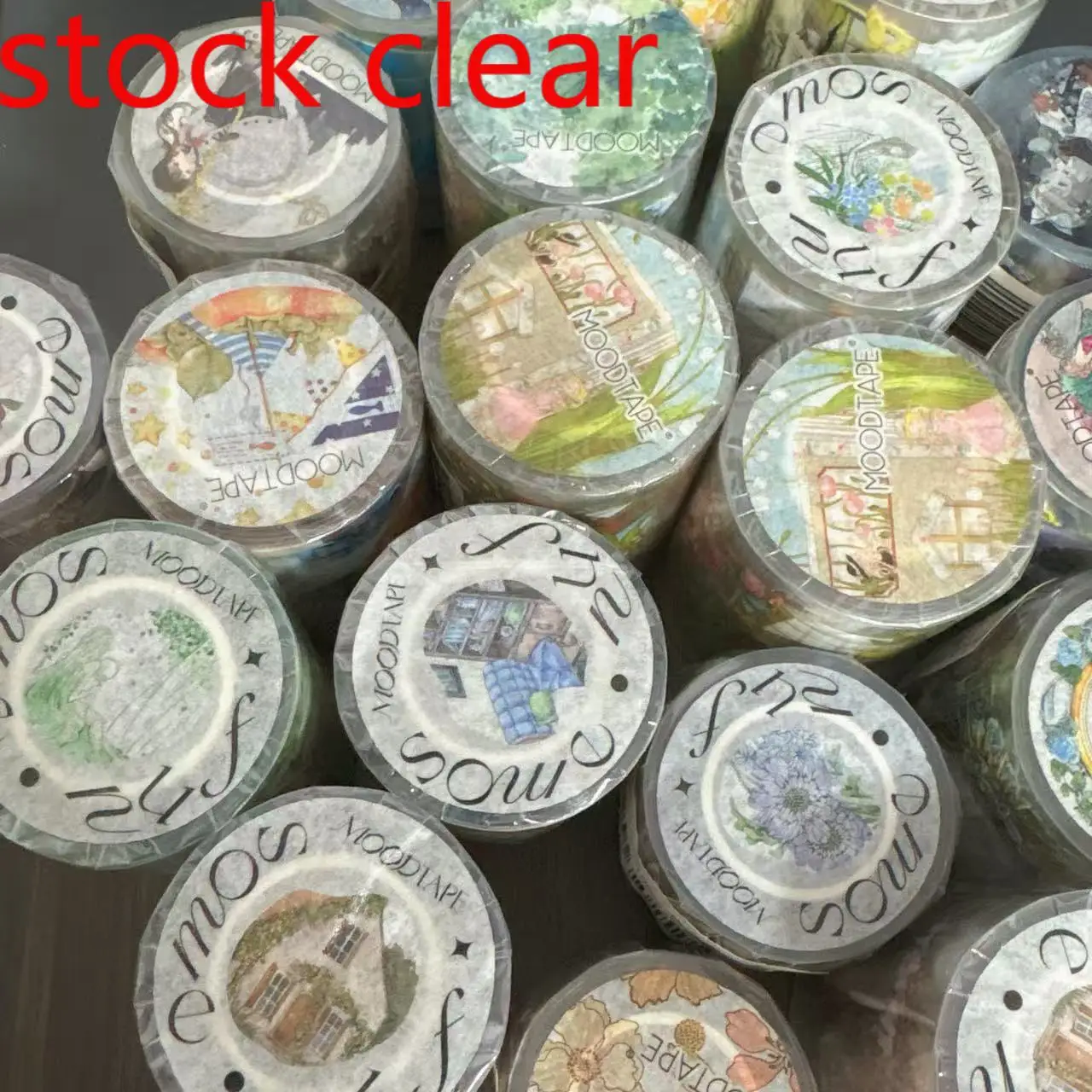 

12,11 Прозрачная 10 м рулонная малярная лента для домашних животных Washi Moodtape