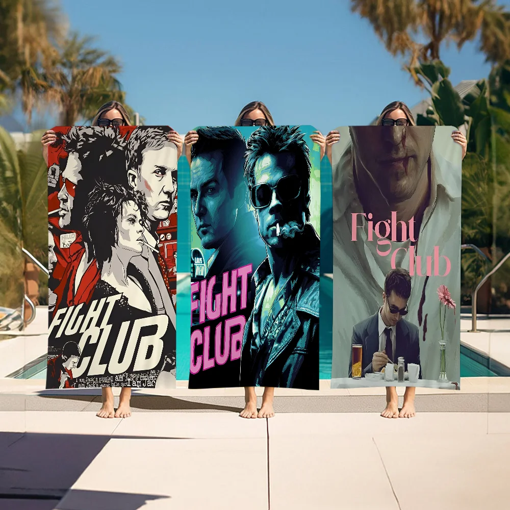 

Classic Movie Fight Club Beach Towels Shower Towel Sauna Travel Spa Microfiber Quick Dry Gym Accessories Cute Room Decor