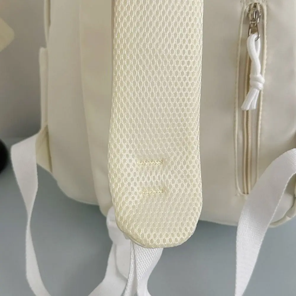 New Casual Bow Embroidered Backpack Large Capacity Versatile School Bag Simple Shoulder Bag for Students