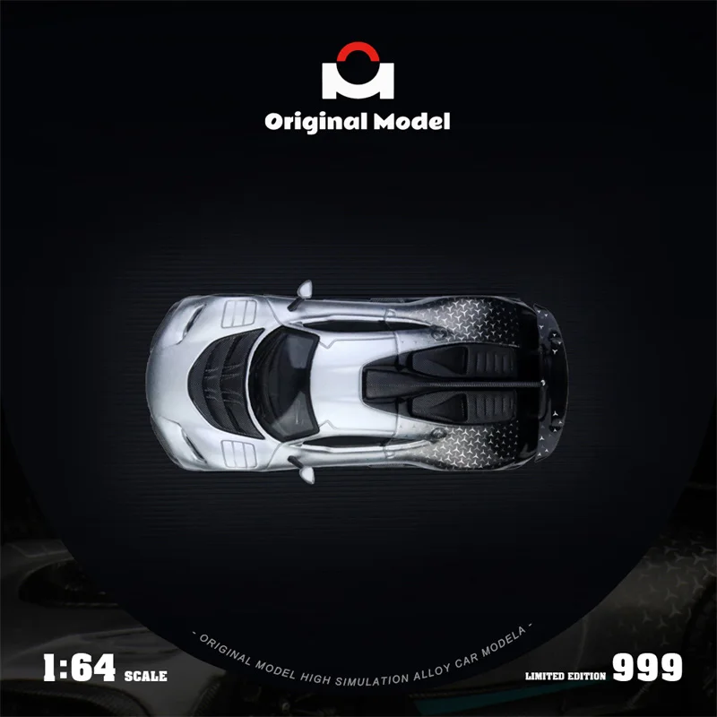 Model OM 1:64 One Starlight Silver Limited999, kolekcjonerski model samochodu odlewany ciśnieniowo