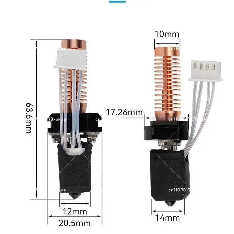 Flash Casting AD5M/pro Upgrade Bamboo Head Ceramic Hot End Integrated Quick Release Hardening Steel Nozzle High Speed Printing