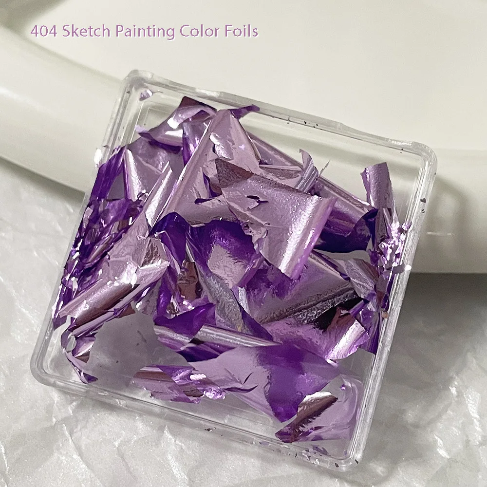 -رسم احباط-8 سنتيمتر اللوحة المتخصصة اللون بريق رقيقة جدا مسمار تزيين المواد رقائق مسمار DIY يلمع الحلي 404 أجزاء