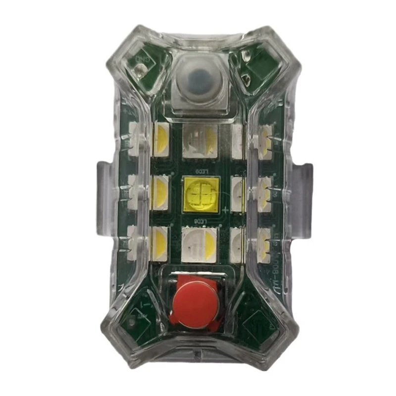 Wireless Rechargeable LED Strobe Lights With Remote Control Waterproof For Motorcycle Bike Car Drone Aircraft