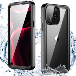 Profesjonalne 10-metrowe wodoodporne etui na iPhone 15 14 13 11 Pro Max 12 Mini Shock Drop Diving pokrowiec na iPhone Xs Max XR 7 8