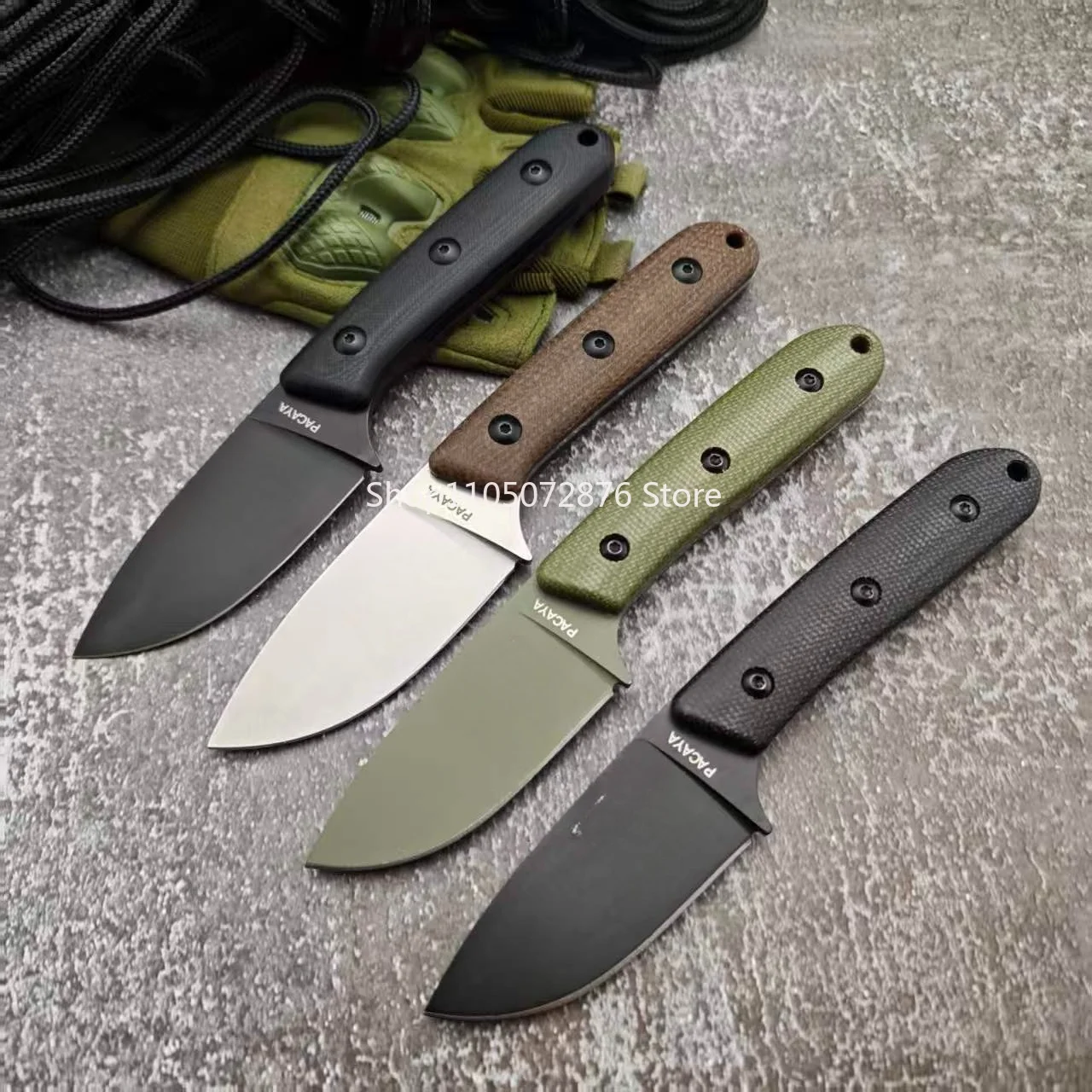 Pacaya High Hardness Outdoor EDC Multitools Portable Camping Fishing Fixed Knife Wilderness Activities Gear Hiking Climbing Tool