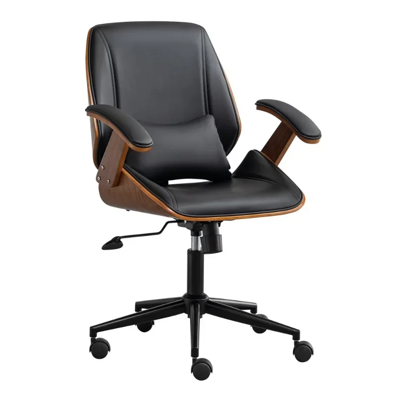 Computer chair household solid wood comfortable sedentary lift transfer staff office boss study