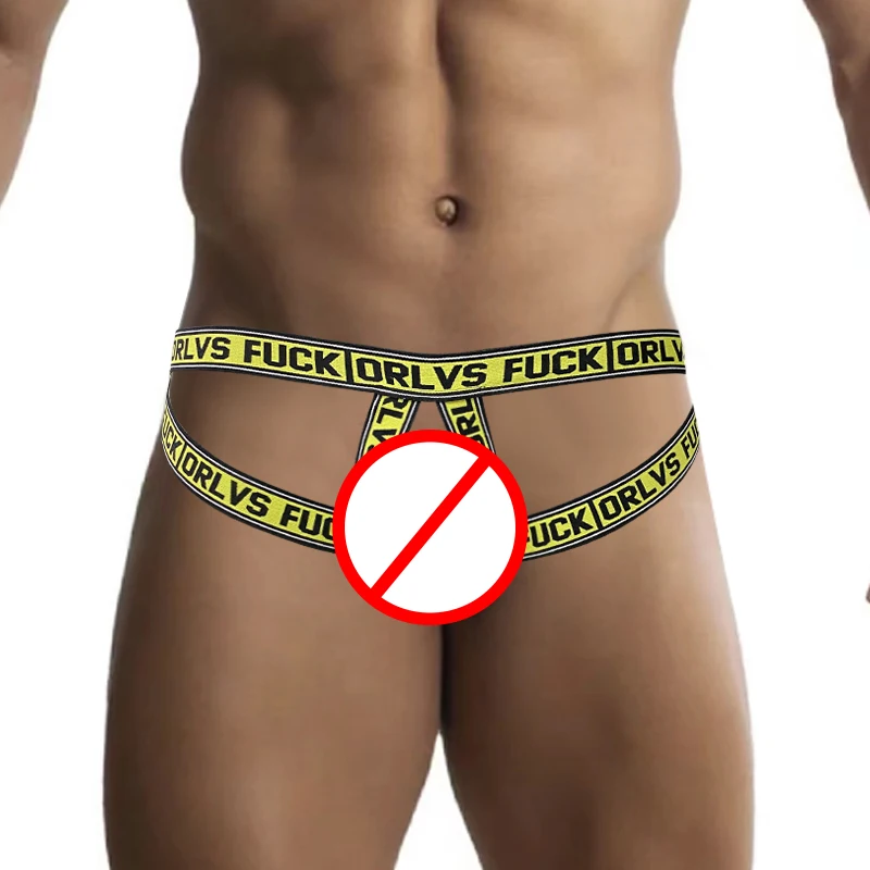 Low Waist Men Jock Strap Sexy Gay Underwear Men Cotton Thong Male Sissy Panties Jock Strap Comfortable Hollow G-strings Homme