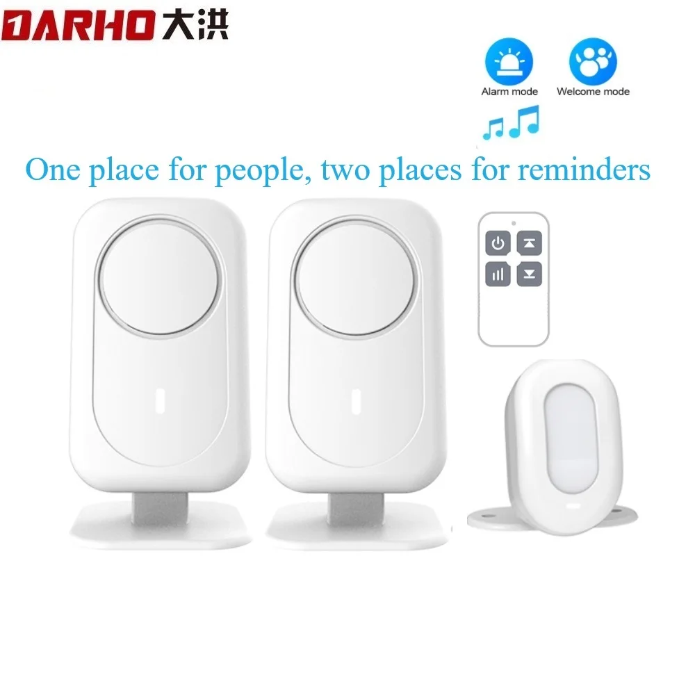 Darho 2024  Door Welcome Chime Shop Store Home Security Protection Smart Anti Thef Outdoor Wireless Doorbell Alarmt Door Bell