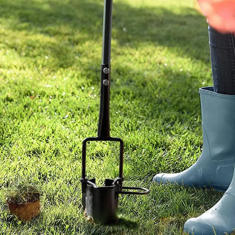 

Bulb Planter Tool Long Handle Transplanter For Garden Use Portable Precision Multi-Purpose Steel Ergonomic Digger For Soil