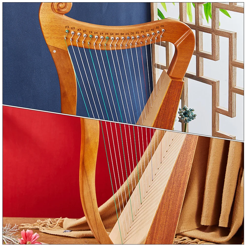 

1Set Lyre String Set Exquisite Craftsmanship Stable Tone Uniform Quality Ideal for Lyre Learners Musicians Replacement Use