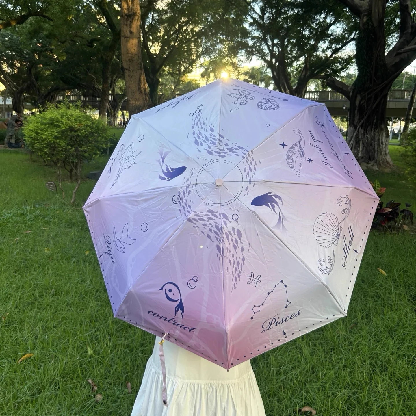 

Love and Deepspace Rafayel Cosplay Anime Manual Umbrella Closing Fold Umbrella Sunscreen Umbrella Accessories Halloween Gift