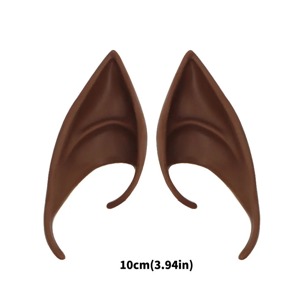 Halloween Cosplay Requisiten Elfenohren Gefälschte Ohren Zähne Reißzähne Vampir Latex Weiche Spitze Geheimnisvolle Feenohren Partyzubehör – Detail 7
