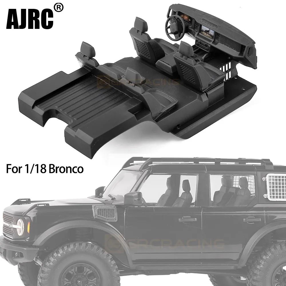 1/18 Interior 3d Printing Seats/center Console/fender For Traxxas Trx4-m Bronco Trx4m Rc Crawler Car Upgrade Accessories