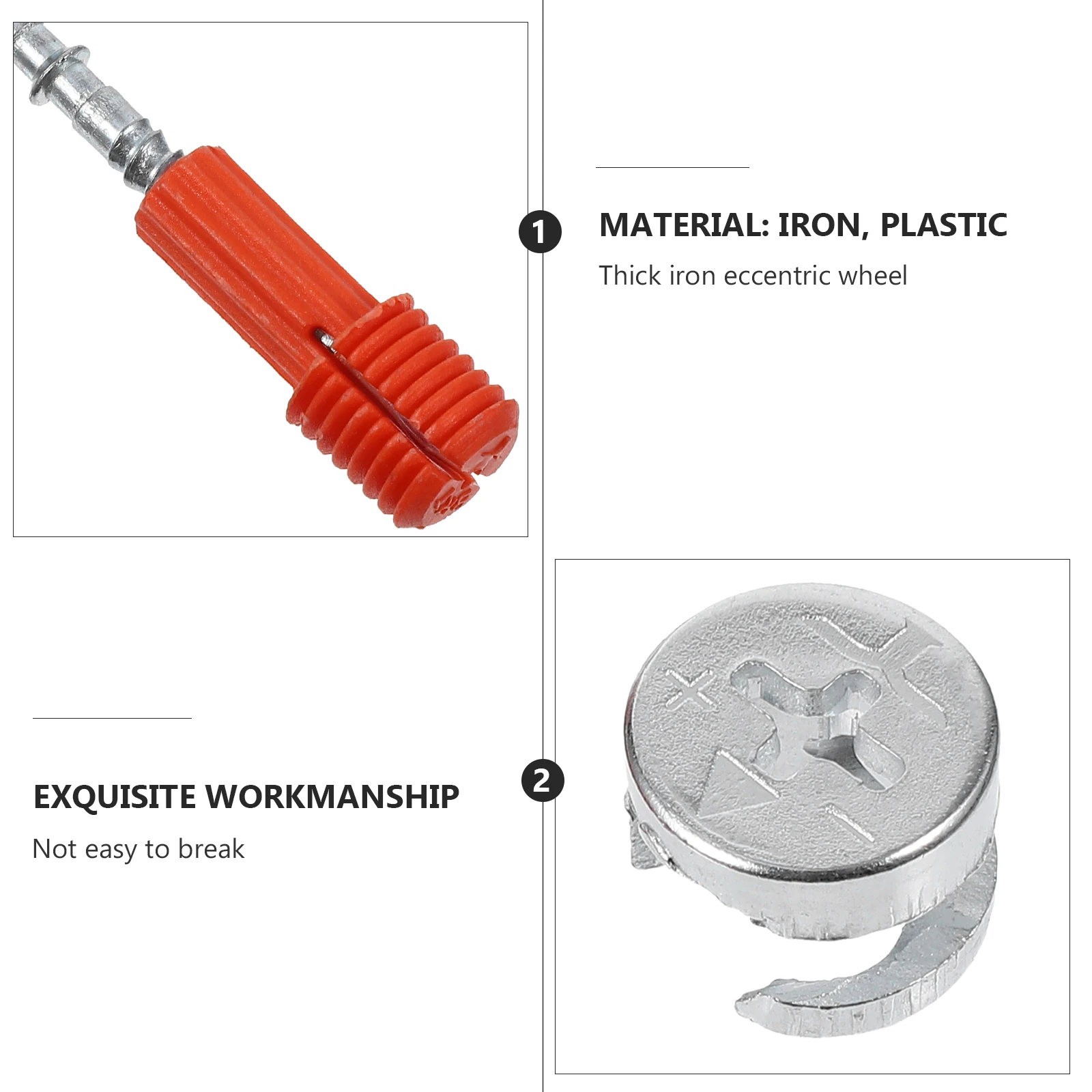 

30Sets Furniture Locking Nuts Cam Lock Cabinet Wardrobe Drawer Furniture Assembly Bolt Hardware