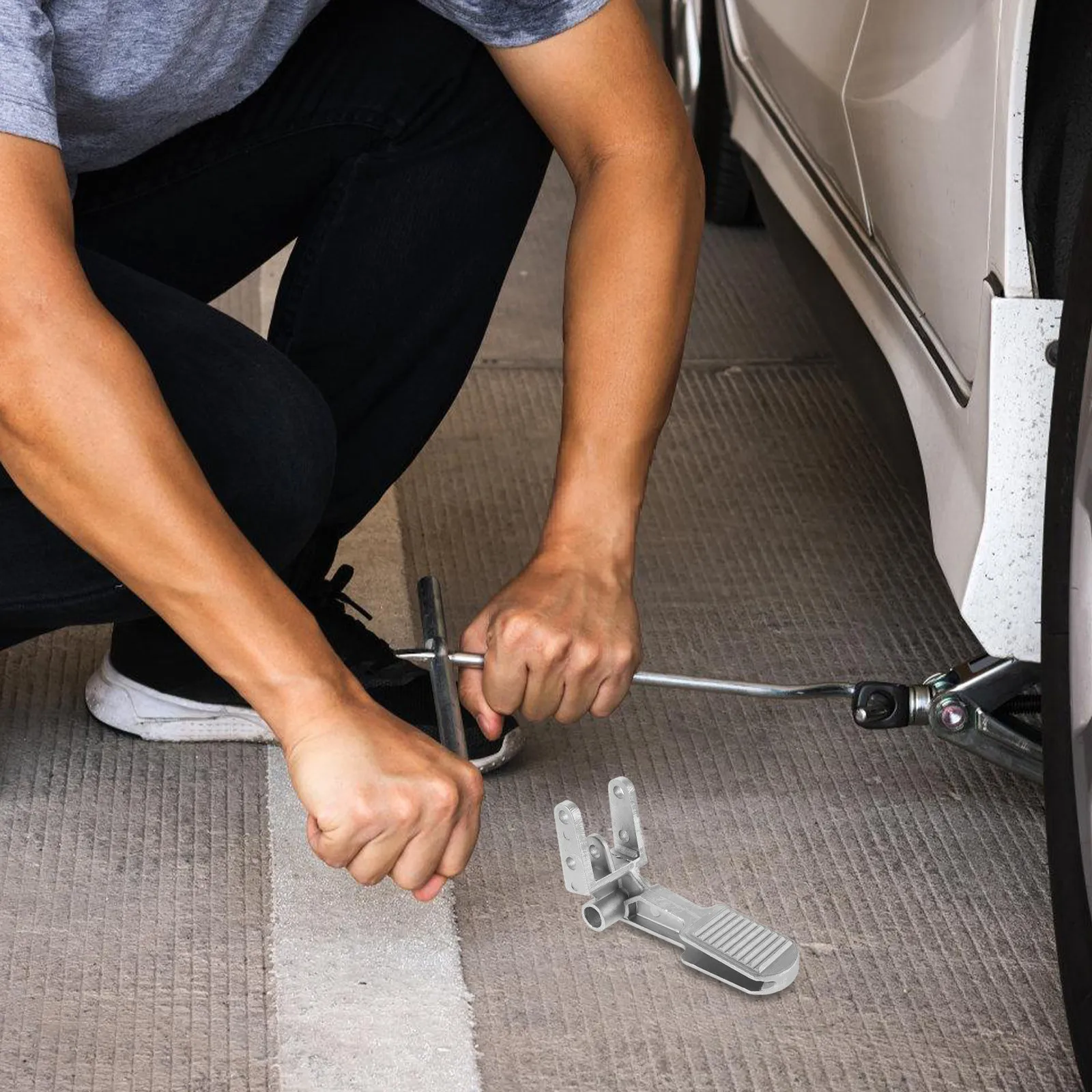 Pedal de apoio para troca de p - Auto Repair Shop Design avaliação e preço