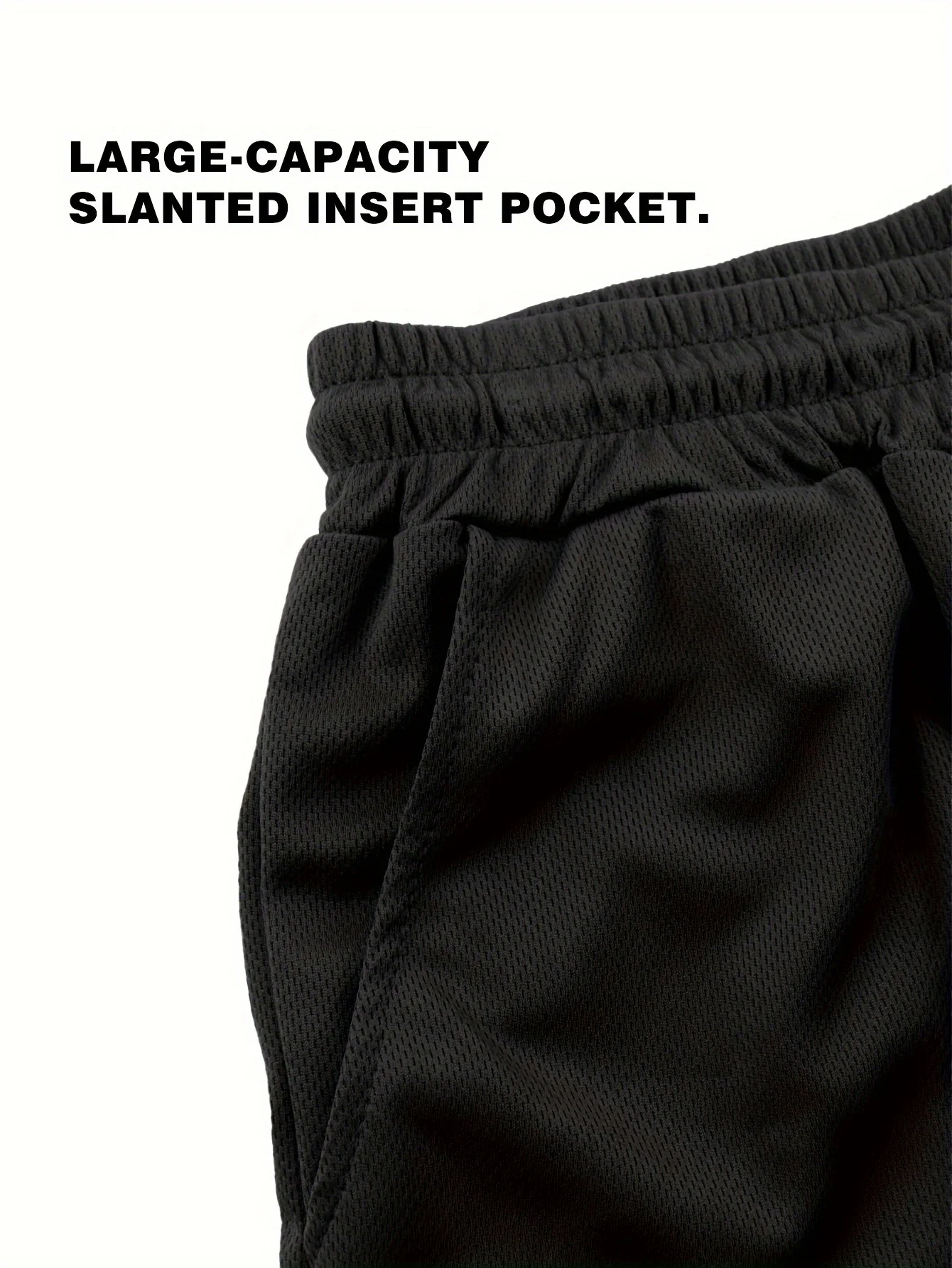 Men's quick-drying sports shorts Double Layer Training Shorts Breathable Elastic Drawstring Gym Running Workout Short Pants-J59 4