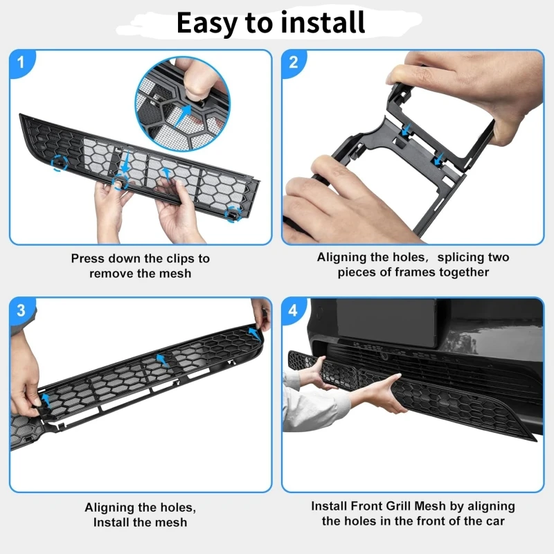 ل تسلا نموذج 3 هايلاند 2024-2025 نموذج Y جونيبر 2025 ABS الجبهة شواء الحرس شبكة مداخل تهوية غطاء فتحة التهوية اكسسوارات السيارات الوفير