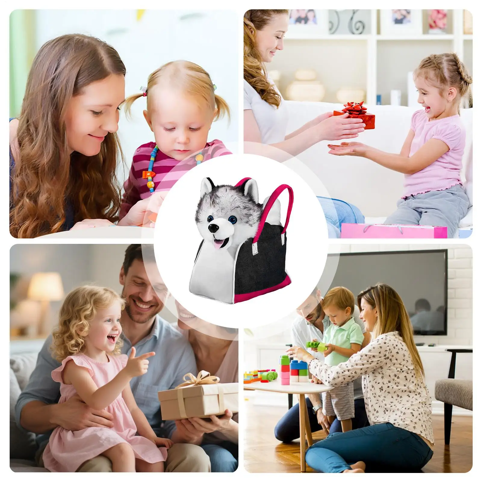 Elektronischer Spielzeughund, interaktiver Begleiter, singender, bellender elektrischer Hund für Kinder, für Jungen, Mädchen, Teenager, Kinder, Wohnzimmer, Schlafzimmer