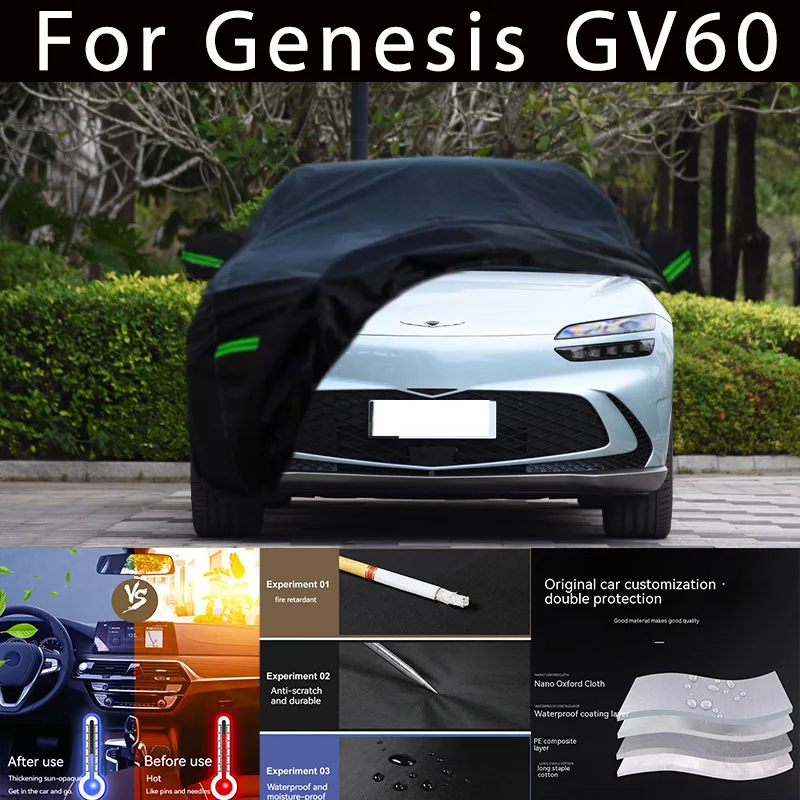 

For Genesis GV60 Outdoor Protection Full Car Covers Snow Cover Sunshade Waterproof Dustproof Exterior Car accessories