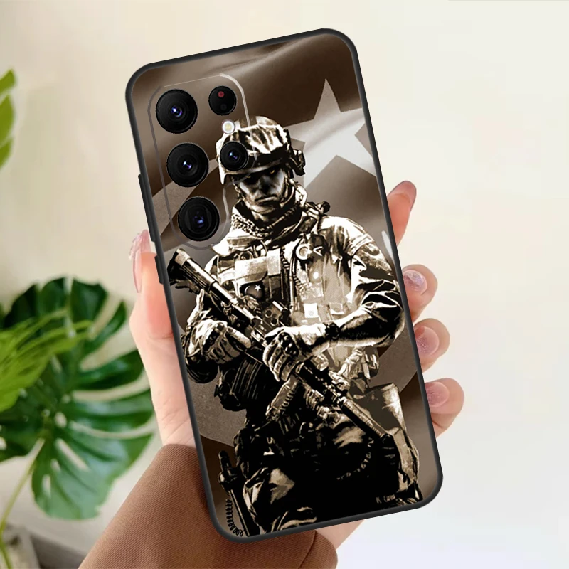 Military Army Special Forces Case For Samsung Galaxy S22 S21 S23 Ultra Note 20 S8 S9 S10 Note 10 Plus S20 FE Back Cover