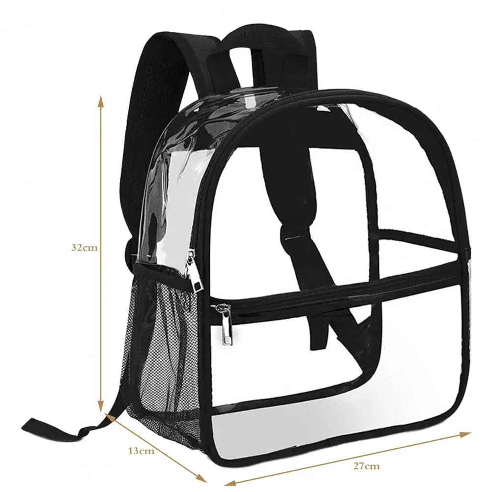 Practical Transparent Backpack Student Bag Large Capacity Waterproof Travel Storage Pouch Shoulder Backpack Outdoor Supplies