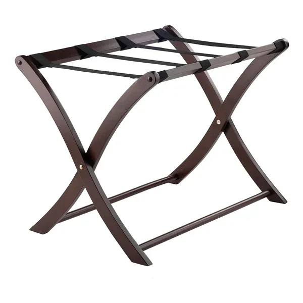 2026 Custom Hotel Bedroom Furniture Suitcase Stand Rack Heavy Duty Modern Baggage Holder Folding Luggage Rack