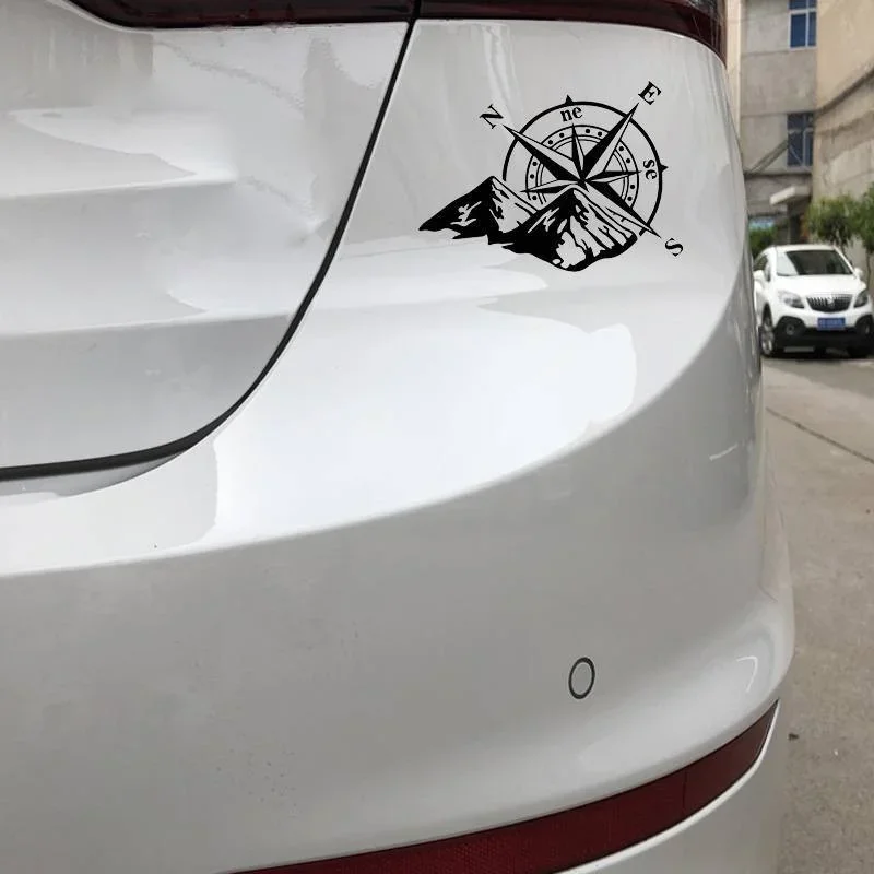 Mountain Compass Car Sticker Colorful Car Decal Auto Body Styling Decoration Sticker Rear Windshield Decals,15CM*15CM - Image 3