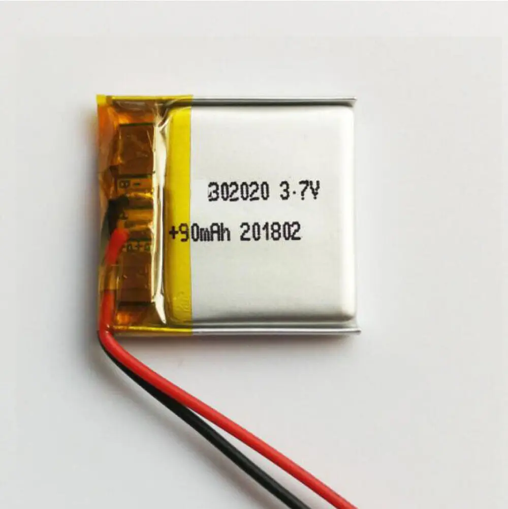 

Rechargeable 3.7V 90Mah 302020 Polymer Ion Battery For SMART WATCH ELECTRIC TOYS MOBILE POWER MP3 DVD CAMERA POWER BANK GPS