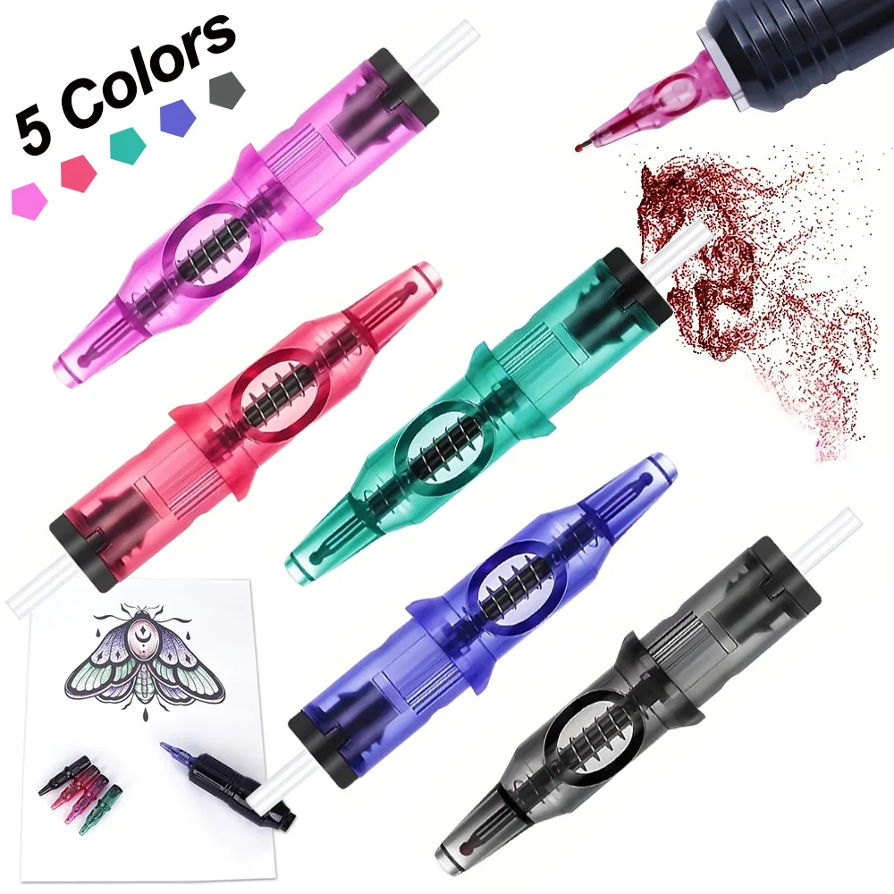 

Ballpoint Cartridge Tattoo Needles Tattoo Integrated Ballpoint Pen Universal Tattoo Drawing Practice Cartridge Needles for Dot